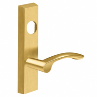 SARGENT LC-713-8-ETMV-US4 exit device trim with MV lever, satin brass escutcheon, less cylinder