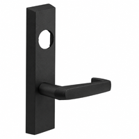SARGENT LC-713-8-ETNJ exit device trim with NJ lever, BSP black suede powder coat, less cylinder