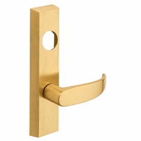 SARGENT LC-713-8-ETP exit device trim with P lever, satin brass US4 finish, less cylinder