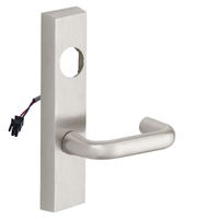 SARGENT LC-775-8-ETL-24V-US15 electrified lever trim, satin nickel escutcheon with L lever and wire lead