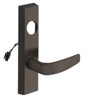 SARGENT LC-776-8-ETB-24V electrified ET trim lever, US10B dark bronze, rectangular escutcheon, less cylinder