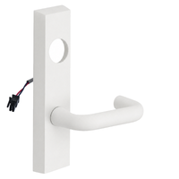 SARGENT LC-776-8-ETJ-12V-WSP electrified ET trim lever, white suede powder coat, J lever, less cylinder
