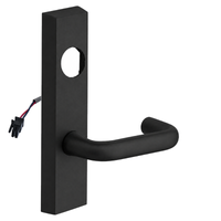 SARGENT LC-776-8-ETJ-24V-BSP electrified ET trim with J lever, black suede powder coat, less cylinder