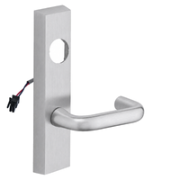 SARGENT LC-776-8-ETJ-24V US26D electrified J lever ET trim in satin chrome with rectangular escutcheon