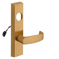 SARGENT LC-776-8-ETL-12V-US10 electrified ET trim with L lever, satin bronze finish, rectangular escutcheon