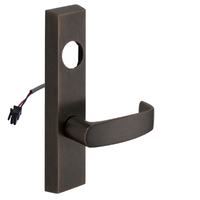SARGENT LC-776-8-ETL-24V electrified ET lever trim, L lever, dark bronze US10BE, rectangular escutcheon