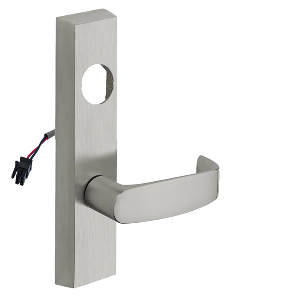 SARGENT LC-776-8-ETL-24V-US26D electrified ET lever trim, satin chrome, rectangular escutcheon with L lever