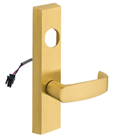 SARGENT LC-776-8-ETL-24V-US4 electrified ET lever trim, satin brass, rectangular escutcheon, L lever