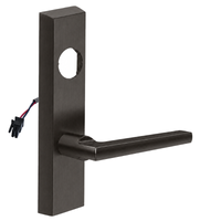 SARGENT LC-776-8-ETMD-12V-US10B electrified ET trim lever, dark bronze finish, rectangular escutcheon