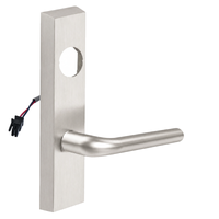 SARGENT LC-776-8-ETME-12V-US15 electrified ET trim lever, satin nickel, rectangular escutcheon less cylinder