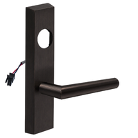 SARGENT LC-776-8-ETMI-24V electrified ET trim lever, MI lever, US10BE dark bronze rectangular escutcheon