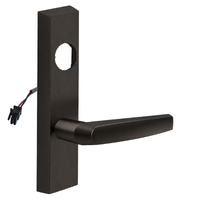 SARGENT LC-776-8-ETMJ-24V US10B electrified ET trim lever, dark bronze rectangular escutcheon, less cylinder