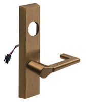 SARGENT LC-776-8-ETND-24V-US10 electrified ET trim with ND lever, satin bronze rectangular escutcheon