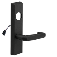 SARGENT LC-776-8-ETNJ-24V-BSP electrified ET trim lever, black suede powder coat, rectangular escutcheon
