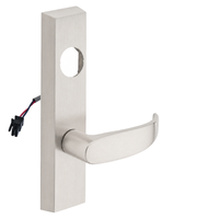SARGENT LC-776-8-ETP-12V-US15 electrified ET trim lever in satin nickel, rectangular escutcheon, less cylinder