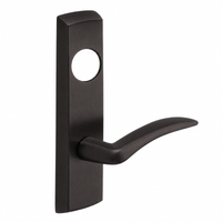 SARGENT LC-P704-NEA-US10B narrow stile exit device lever trim, dark bronze finish, escutcheon with cylinder hole