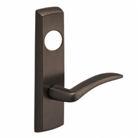 SARGENT LC-P704-NEA-US10BE narrow stile exit device lever trim, dark bronze finish, A lever with cylinder hole
