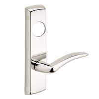 SARGENT LC-P704-NEA-US14 narrow stile exit device lever trim, bright nickel plate with curved A lever