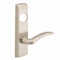 SARGENT LC-P704-NEA-US15 narrow stile exit device lever trim, satin nickel plate with round cylinder hole