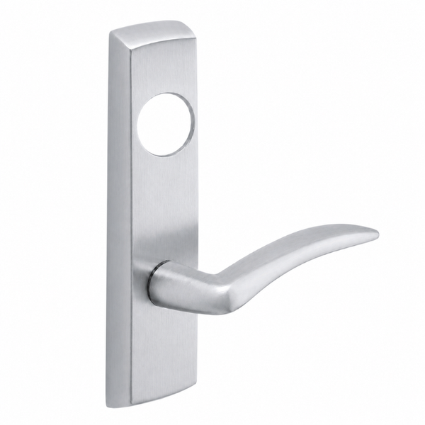 SARGENT LC-P704-NEA-US26D narrow stile exit device lever trim, satin chrome A lever with rectangular plate