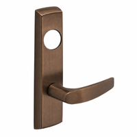 SARGENT LC-P704-NEB-US10BL narrow stile exit device lever trim, dark bronze finish, B lever with cylinder hole