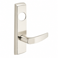 SARGENT LC-P704-NEB-US14 narrow stile exit device lever trim, satin nickel plate with round cylinder opening