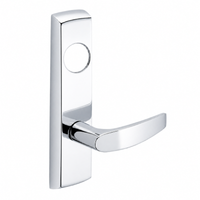 SARGENT LC-P704-NEB-US26 narrow stile exit device lever trim, polished chrome backplate with B lever