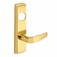 SARGENT LC-P704-NEB-US3 narrow stile exit device lever trim, polished brass, B lever with cylinder hole