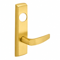 SARGENT LC-P704-NEB-US4 narrow stile exit device lever trim, satin brass plate with B lever, less cylinder