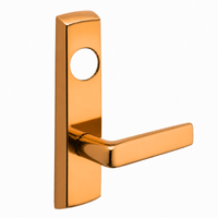 SARGENT LC-P704-NEE-US9 narrow stile exit device lever trim, bright bronze finish, rectangular escutcheon