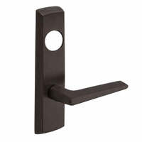 SARGENT LC-P704-NEF-US10BE narrow stile exit device lever trim, dark bronze plate with straight F lever