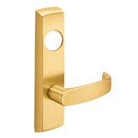 SARGENT LC-P704-NEL-US4 narrow stile exit device lever trim, satin brass plate with L lever, less cylinder