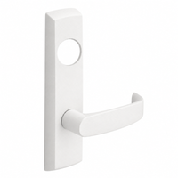 SARGENT LC-P704-NEL-WSP narrow stile exit device lever trim, white plate with L lever and cylinder opening