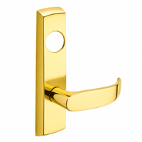 SARGENT LC-P704-NEP-US3 narrow stile exit device P lever trim in polished brass with long escutcheon