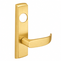 SARGENT LC-P704-NEP-US4 narrow stile exit device lever trim, satin brass plate with P lever, less cylinder