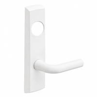SARGENT LC-P704-NEW-WSP narrow stile exit device lever trim, white W lever escutcheon, less cylinder