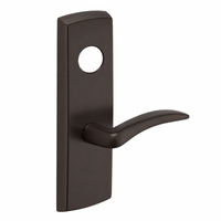 SARGENT LC-P704-WEA-US10B wide stile exit device lever trim, oil-rubbed bronze, A lever with rectangular escutcheon