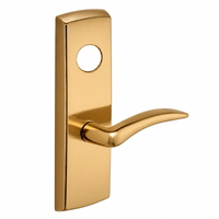 SARGENT LC-P704-WEA-US9 wide stile exit device lever trim, polished brass plate with A lever