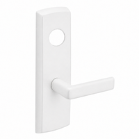 SARGENT LC-P704-WEE-WSP wide stile exit device lever trim in white suede powder coat, E lever, less cylinder