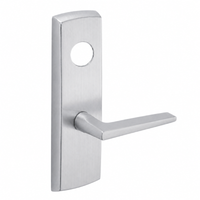 SARGENT LC-P704-WEF-US26D wide stile exit device lever trim, satin chrome, rectangular plate with F lever