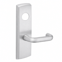 SARGENT LC-P704-WEJ-US26D wide stile exit device lever trim, satin chrome plate with J lever and cylinder hole
