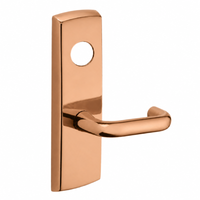 SARGENT LC-P704-WEJ-US9 wide stile exit device lever trim, J lever, polished bronze escutcheon, less cylinder