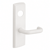 SARGENT LC-P704-WEJ wide stile exit device lever trim, white finish, J lever with rectangular escutcheon