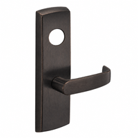 SARGENT LC-P704-WEL-US10BE wide stile exit device lever trim, dark bronze finish, L lever with cylinder hole