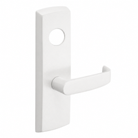 SARGENT LC-P704-WEL-WSP wide stile exit device lever trim in white suede powder coat, L lever, less cylinder