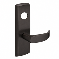 SARGENT LC-P704-WEP-US10B wide stile exit device lever trim, dark bronze finish, P lever with cylinder hole