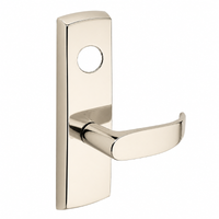 SARGENT LC-P704-WEP-US14 wide stile exit device lever trim, polished nickel finish, P lever, less cylinder