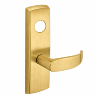 SARGENT LC-P704-WEP-US4 wide stile exit device lever trim, satin brass plate with P lever, less cylinder