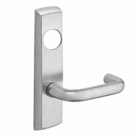 SARGENT LC-P706-8-NEJ narrow stile exit device lever trim, satin stainless finish, long plate with round cylinder hole