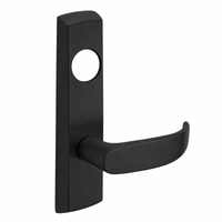 SARGENT LC-P706-8-NEP-BSP narrow stile exit device P lever trim in black suede powder coat, less cylinder